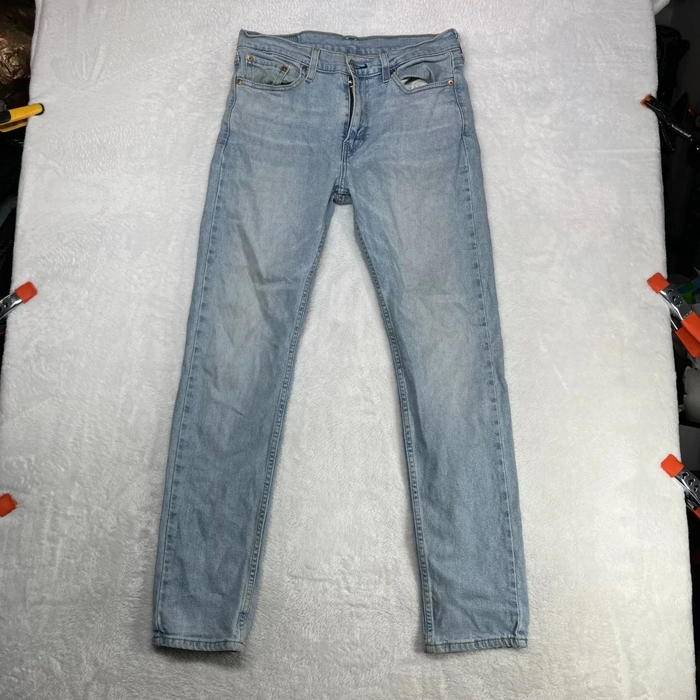 Levi's 510 Jeans Men's Blue Denim Stretch Mid Rise Slim Straight Zip Fly - 31X30